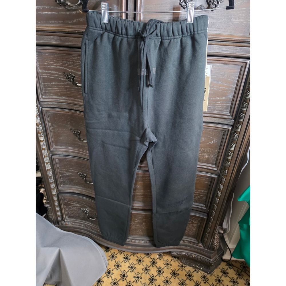 Fear of God Essentials Sweatpants Stretch Limo Black Joggers XS 130BT212030F
